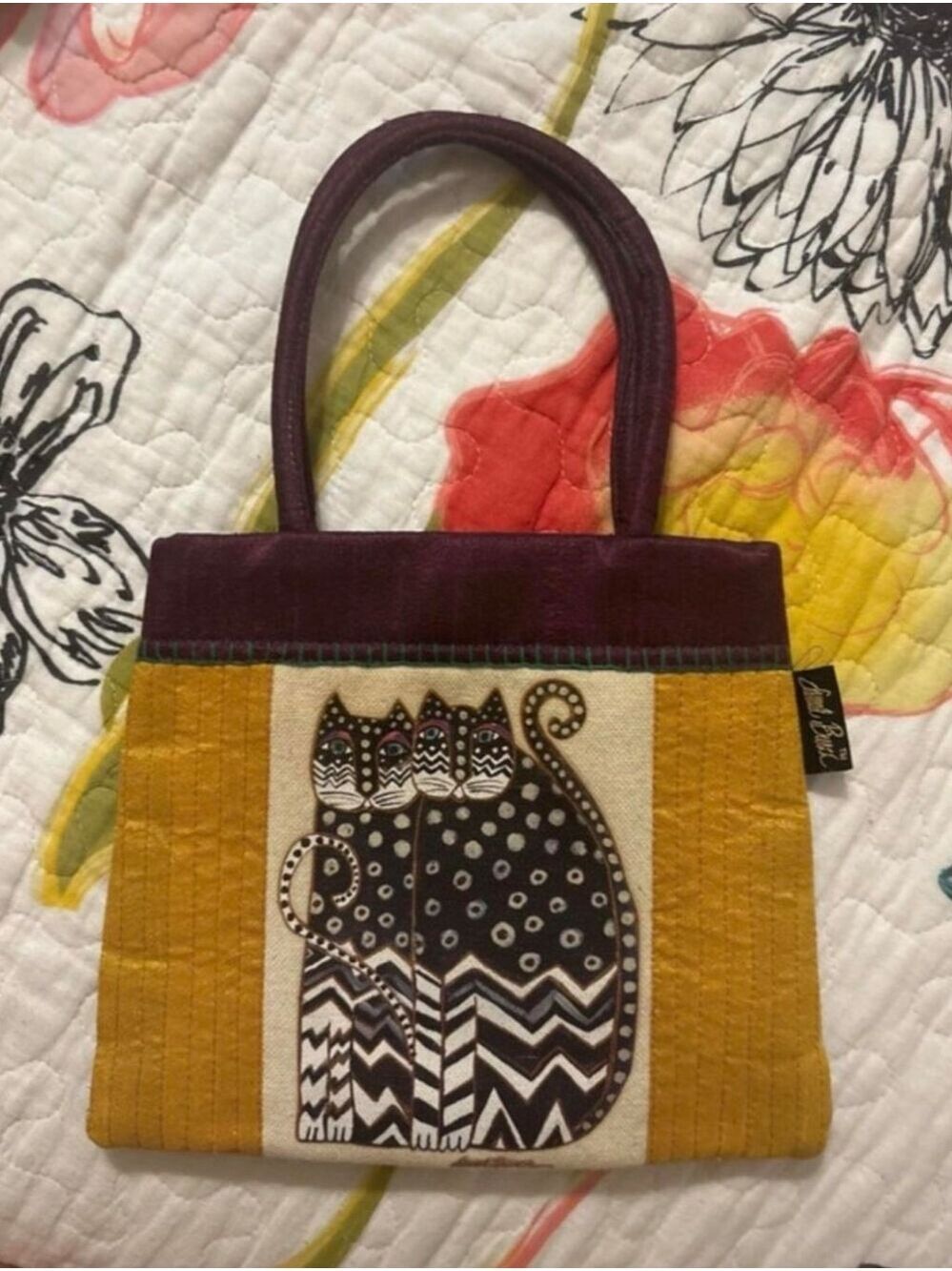 Laurel Burch cat handbag
